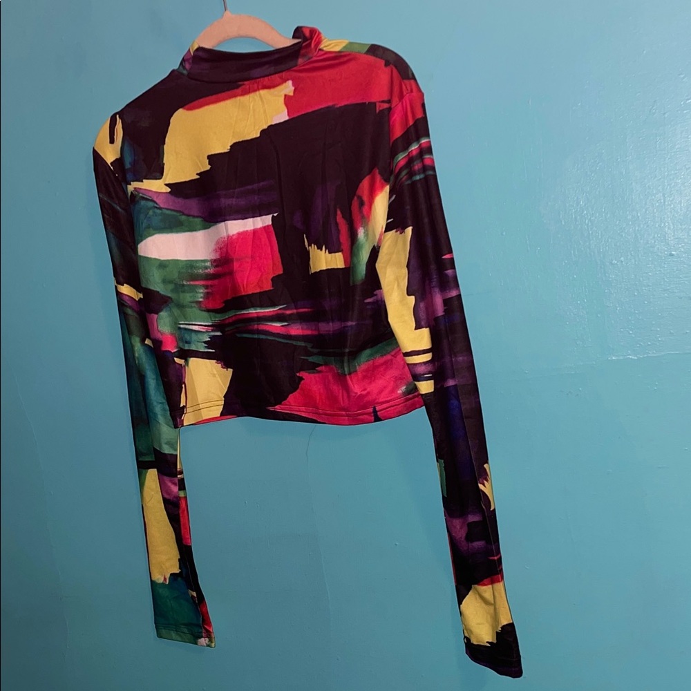 Colorful Abstract Print Two-Piece Set - Picture 6 of 11